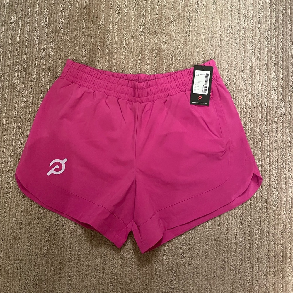 Pink Peloton Shorts  new with tags medium